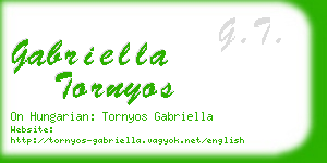 gabriella tornyos business card